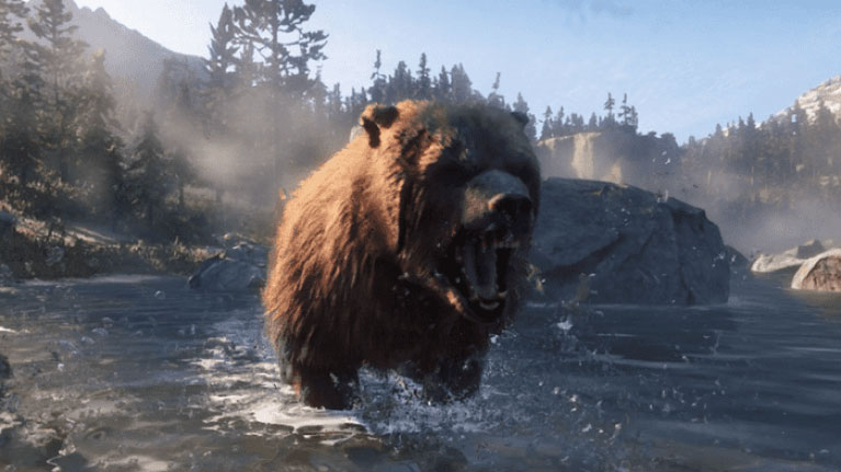 red dead bear