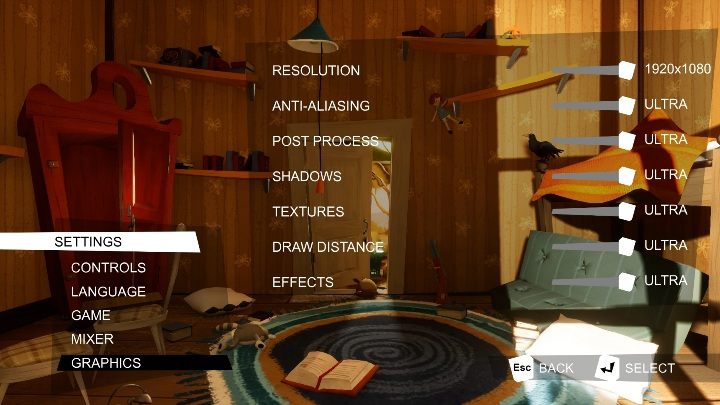 Графические настройки Hello Neighbor: Hide and Seek? Как увеличить FPS?