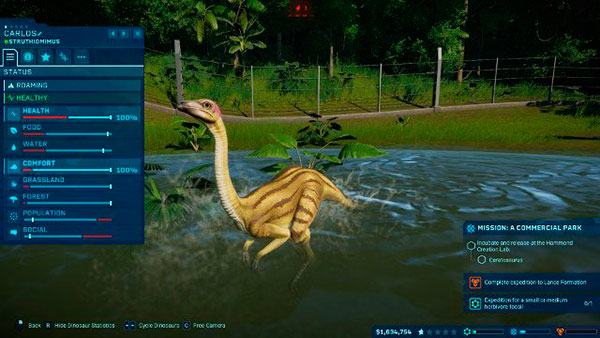 Jurassic World Evolution описание динозавров