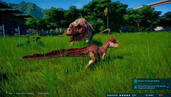 Jurassic World Evolution место расположения динозавров