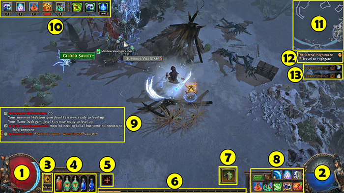 Path of Exile interface