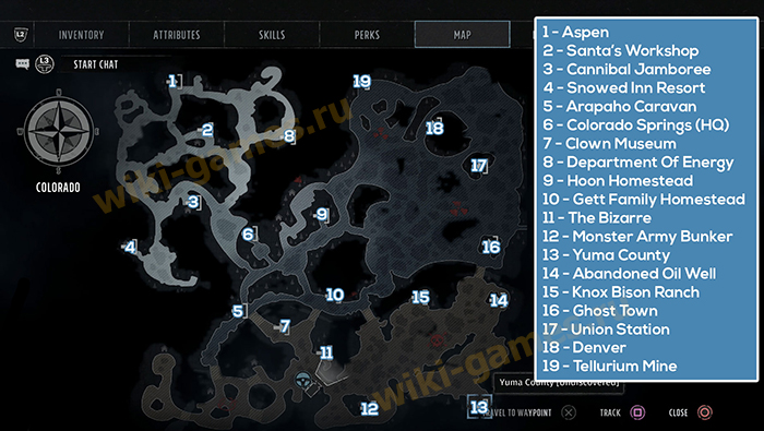 Wasteland 3 Map Locations