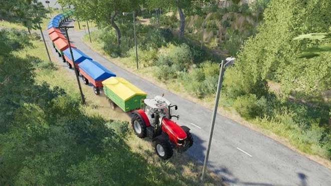 Farming Simulator 19 - как зацепить сразу несколько прицепов? Farming Simulator 19 - как зацепить сразу несколько прицепов?