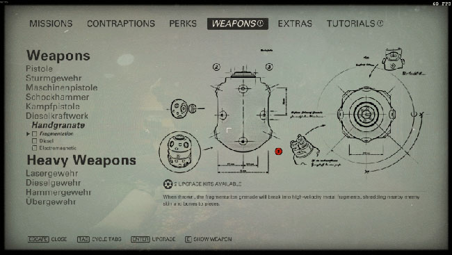 Wolfenstein II гранаты Wolfenstein II гранаты