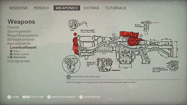 Wolfenstein II лазер Wolfenstein II лазер