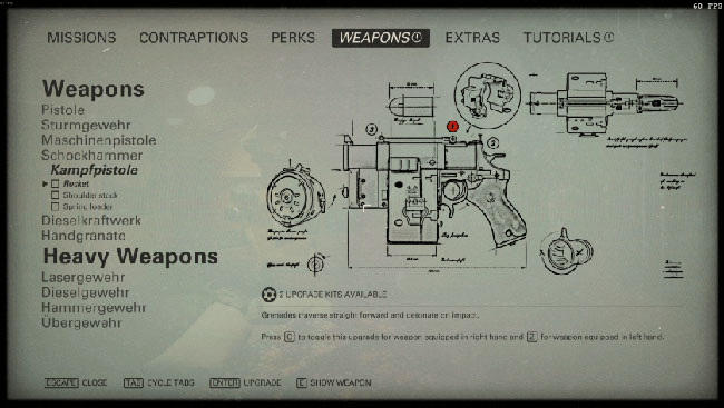 Wolfenstein II револьвер Wolfenstein II револьвер