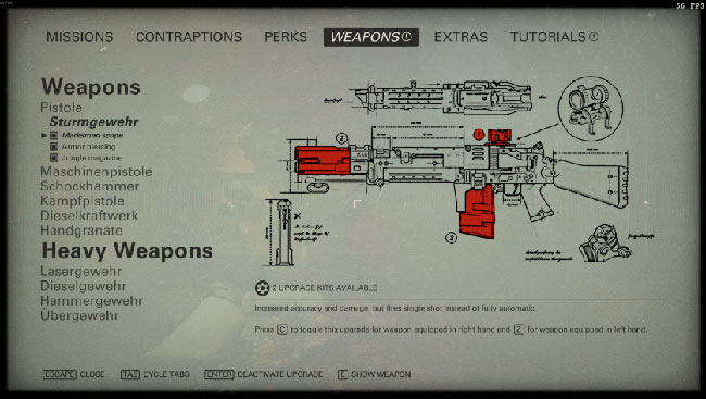 Wolfenstein II штурмовая винтовка Wolfenstein II штурмовая винтовка