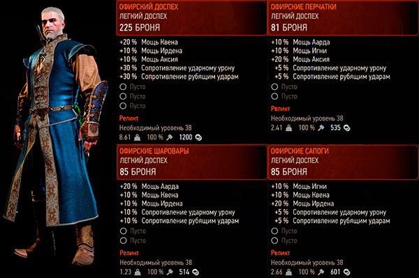 Ведьмак 3: Дикая охота - офирские доспехи Ведьмак 3: Дикая охота - офирские доспехи