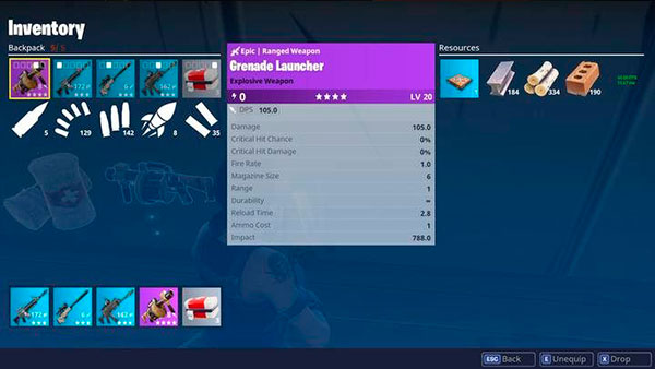 Fortnite Battle Royale - гранаты и гранатомет Fortnite Battle Royale - гранаты и гранатомет